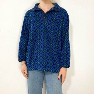 LL Bean quarter t-snap fleece pullover